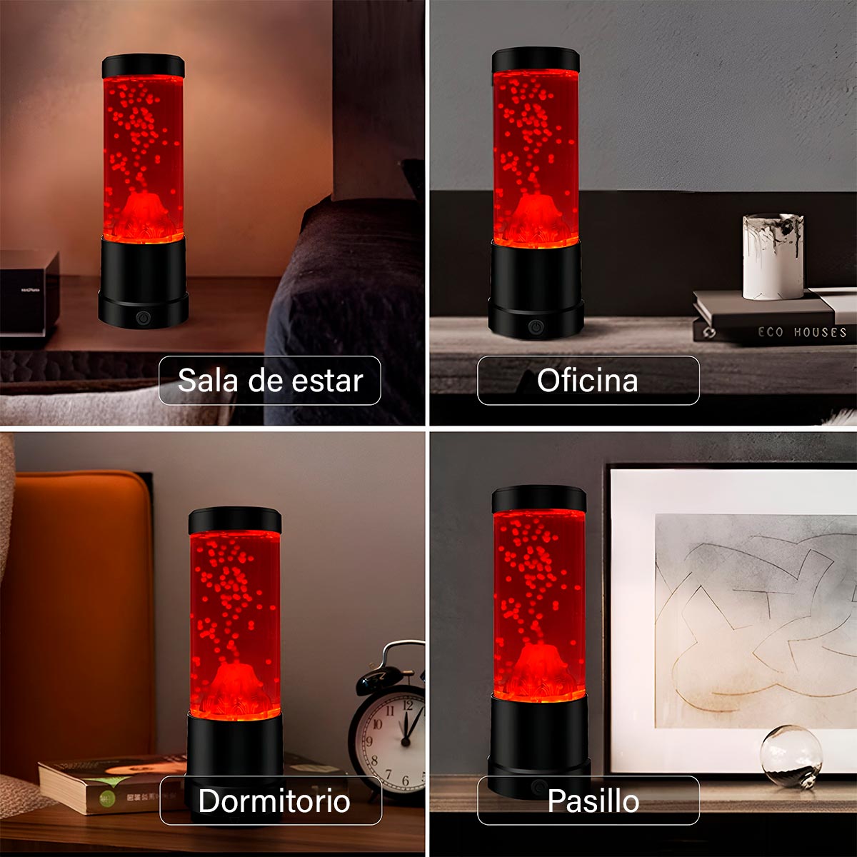 Lámpara Led Multicolor De Volcán