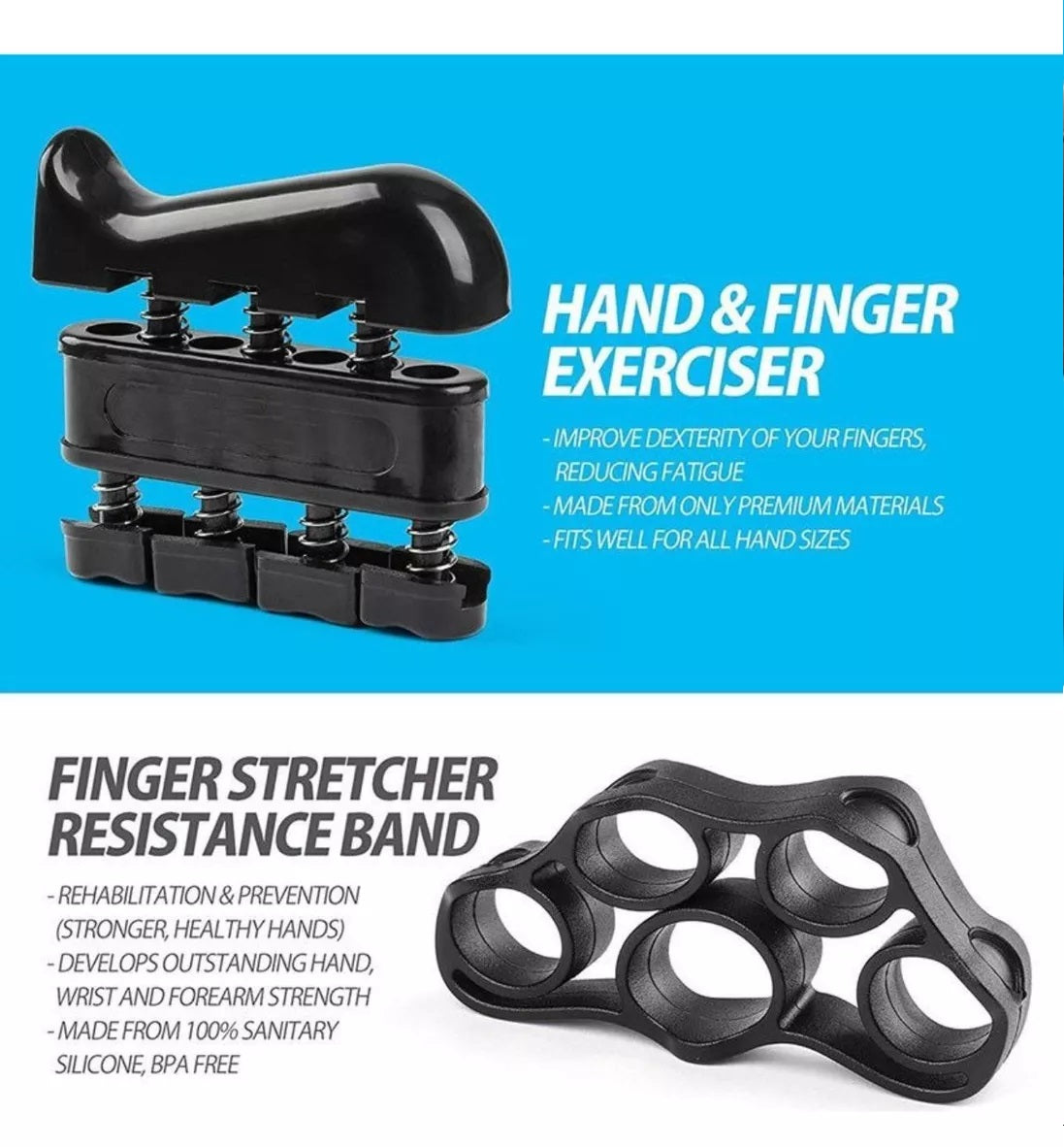 Kit Hand Grip Ejercitador De Mano